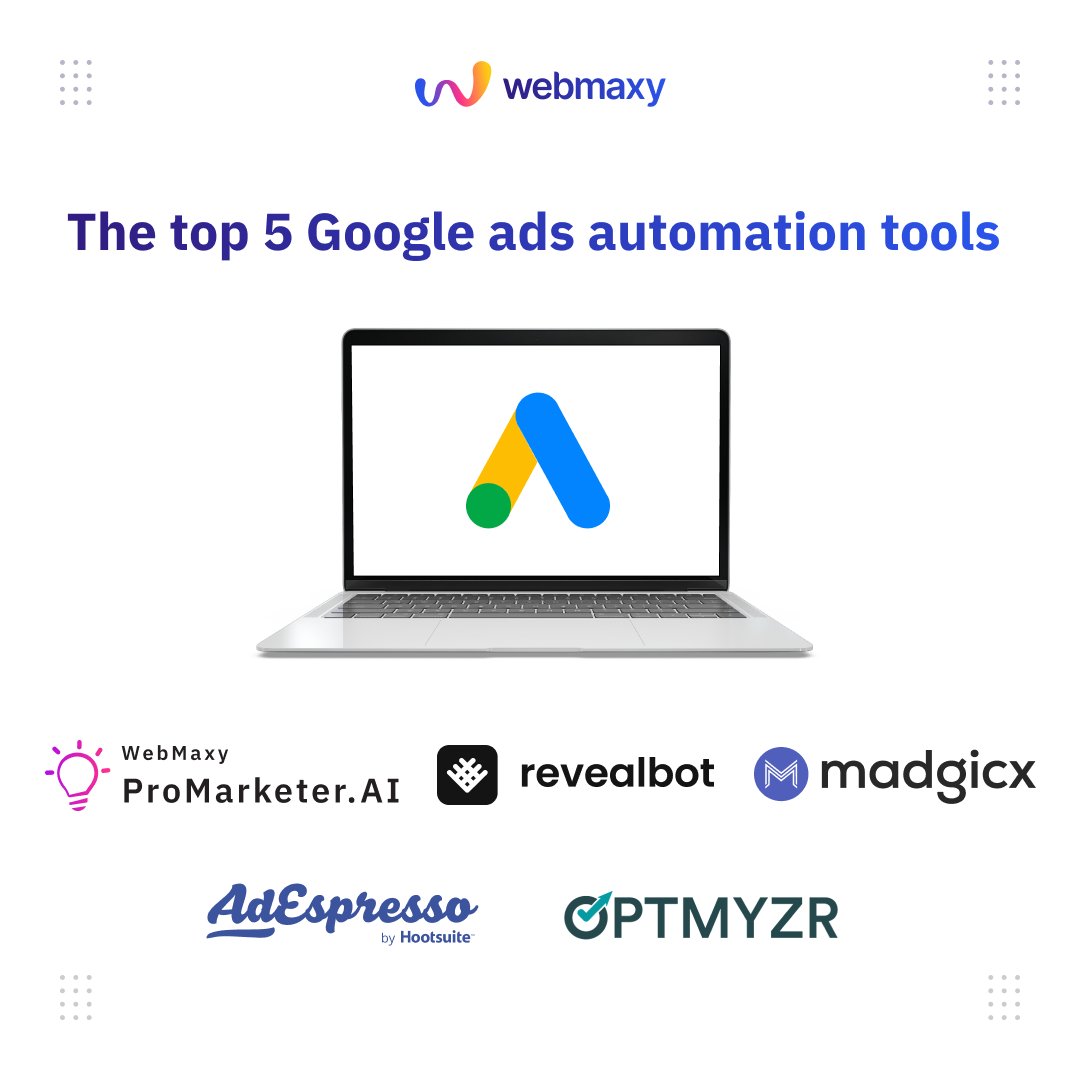 WebmaxyOfficial's tweet image. #GoogleAdsAutomation tools help you manage and optimize Google ads effectively.

#ProMarketer.AI is the best #AdsAutomationTool that helps you improve ad campaigns and reduce costs significantly.

Sign up today: bitly.ws/XgFA

#WebMaxy #AdsManagementTools #PPCTools