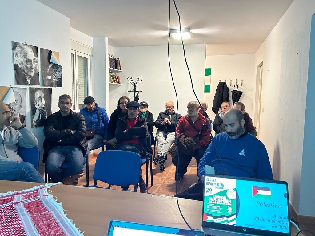 🇵🇸Gran debate ayer en Arahal sobre el genocidio que Israel está cometiendo en Palestina. Análisis histórico objetivo para entender el momento actual.

#FreePalestine 
#StopGazaGenocide 
#StopIsraeliCrimes