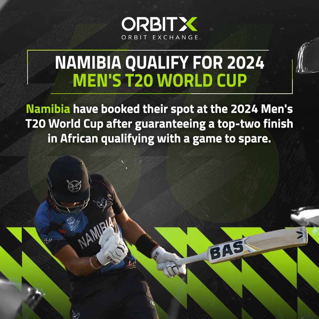 orbitexch's tweet image. The Eagles secured a 58-run over Tanzania in Windhoek and sit top of the table with five wins from five after previous victories against Zimbabwe, Uganda, Rwanda and Kenya.
. 
. 
. 
. 
#namibia #MensT20 #worldcup #africa #zimbabwe #orbitxch