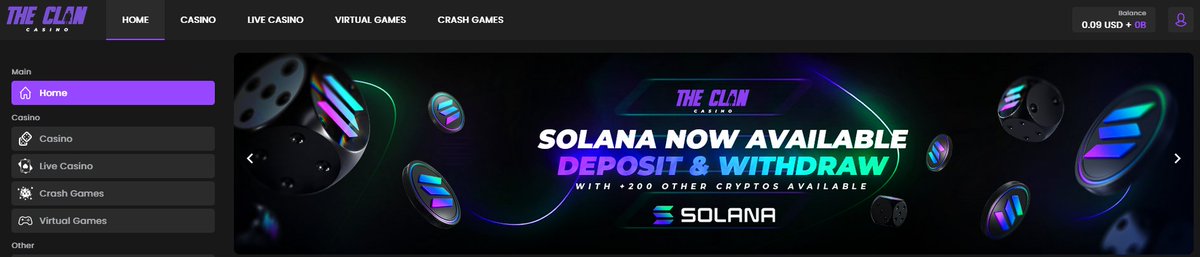 BenJ_fra's tweet photo. @solana $SOL available on @TheClan_GG #casino, for deposit AND withdraw
It's spreading... 👀

#Allfortheclan https://t.co/JiJHTjeK3X