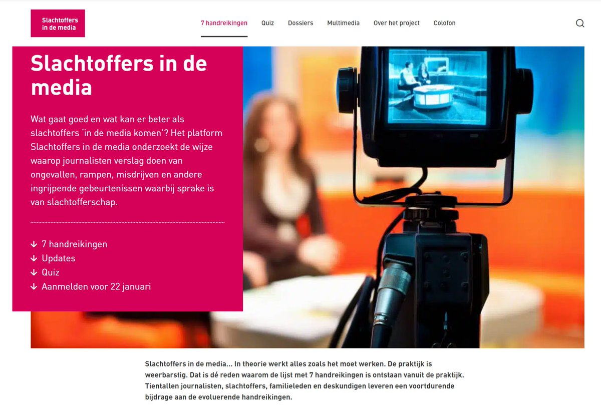 Handreikingen voor omgaan met slachtoffers in de media dlvr.it/SzWQ4J