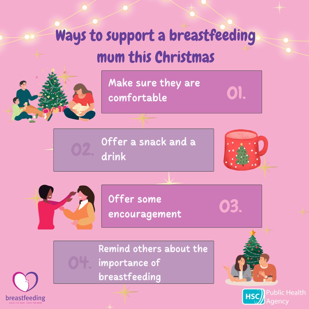 We all have a role in supporting breastfeeding mums and creating a supportive environment makes continuing to breastfeed more likely. Check out some ways you can support a breastfeeding mum this Christmas. To find out more, visit breastfedbabies.org
