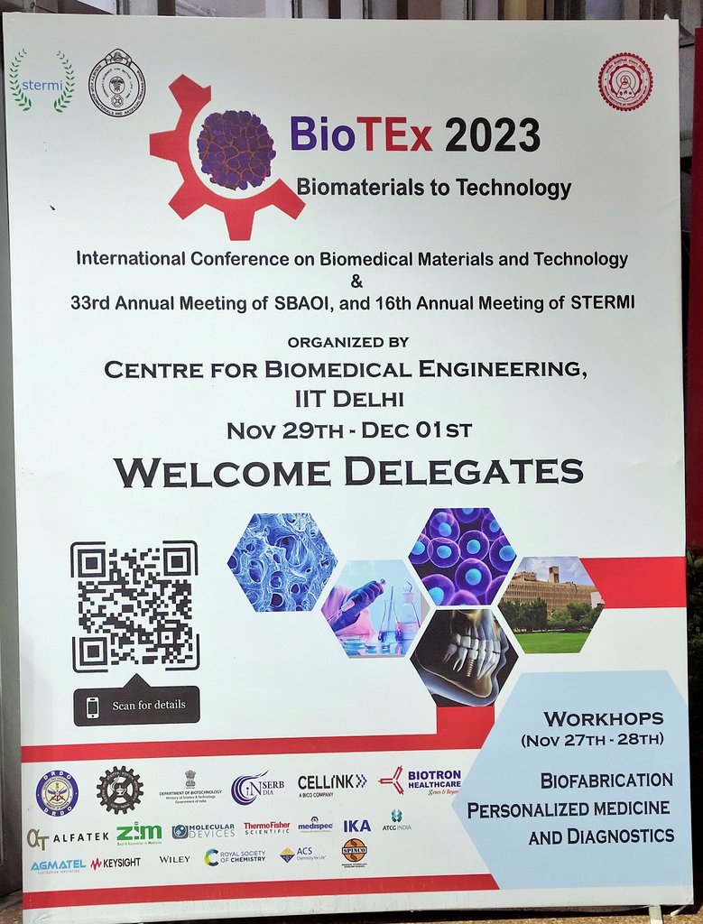 Ash_wineee's tweet photo. Day1 Biotex 2023 #yesterday #IITD kicks off 🔛with Prof. Sarin sir's  inspiring talk!! #biomaterials @ILBS_India https://t.co/Wa9eJO1i5L