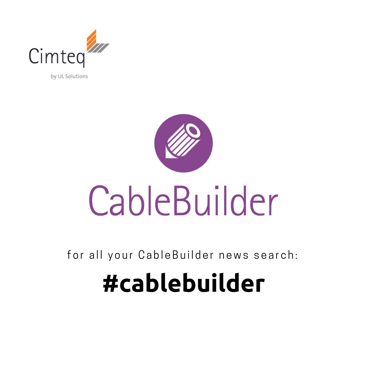 Cimteq's tweet photo. As we transition away from the Cimteq brand, remember you can still get all news and information about CableBuilder by using the hashtag #cablebuilder https://t.co/cGJP6vyR9Q