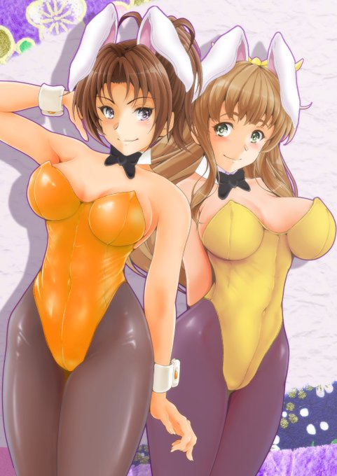 今日も過去絵!
なかよしバニーなのぜ。 