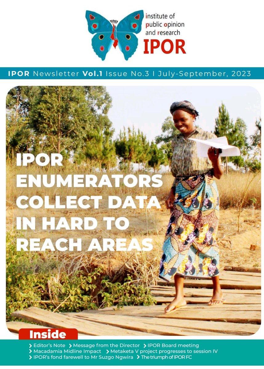 Enjoy issue No.3 of our Newsletter: 
ipormw.org/newsletters.php
