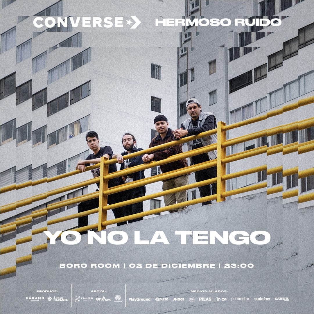 Este sábado tenemos la última del año desde <a href="/HermosoRuido/">Festival Hermoso Ruido</a>. Una fantasía llegar a nuestro primer festival y compartir cartel con propuestas locales que nos inspiran y que queremos conocer este finde. 

Allá nospi, vamos con la pesada. 🫀🫀🫀

📍Boro Room - 11PM.