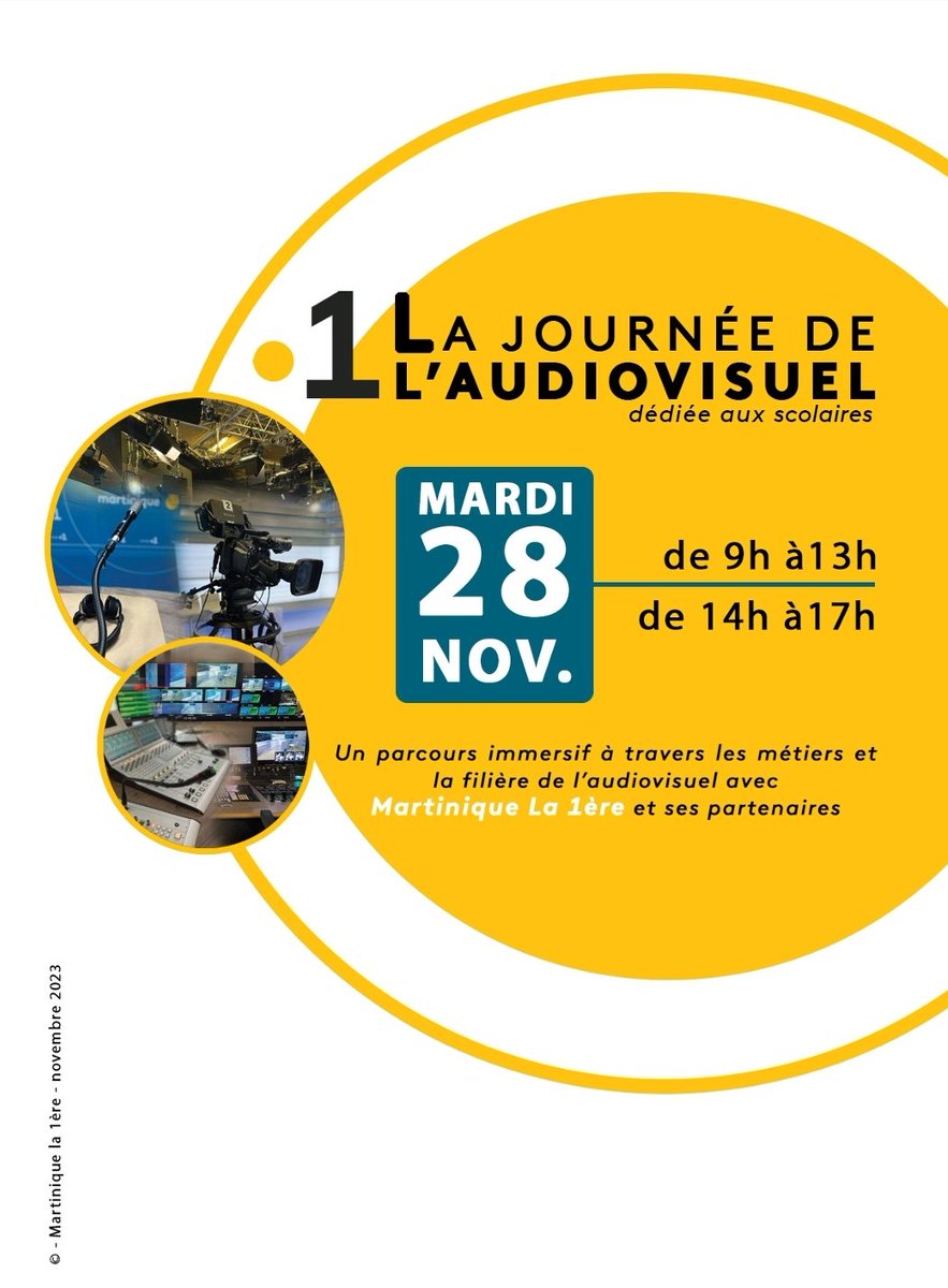 Chambroisine's tweet image. 🎥 Journée immersive dans le monde de l'audiovisuel avec nos étudiants en BTS Communication à la journée de l'audiovisuel de Martinique 1ère. De la réalisation d'émissions TV et une participation en direct à la radio, nos futurs talents médias brillent déjà! #BTSCommunication