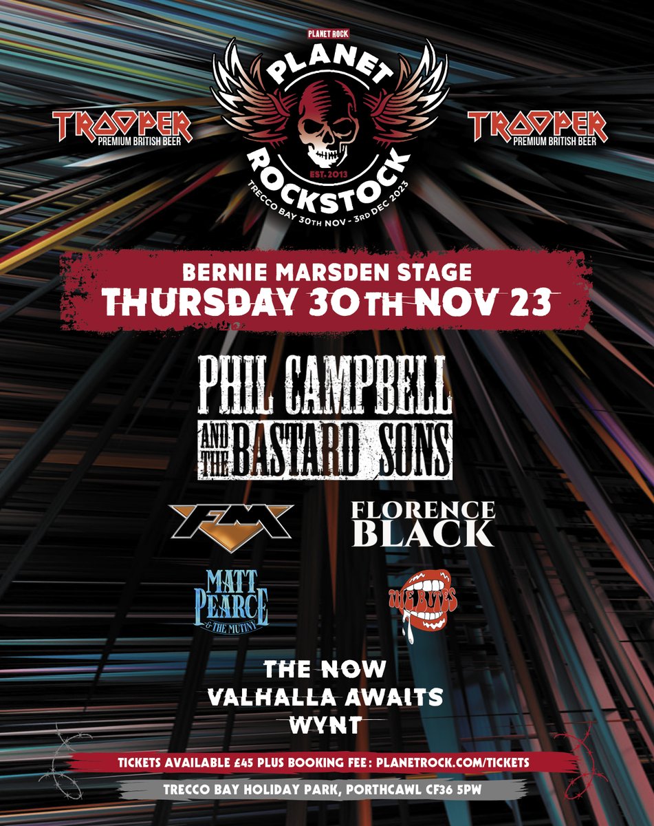 FMofficial's tweet photo. Safe travels if you're on your way to #PlanetRockstock today. We'll see you at the Bernie Marsden Stage at 9pm!
#FMlive #ontour #classicrock #festival #treccobay https://t.co/kzOLydDHby