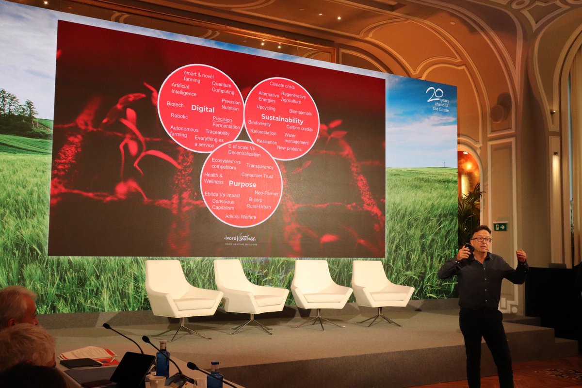 FundacionBKT's tweet image. Unveiling the transformative "magic pills" for our food system at #TechToTable! 🌐💊

🌱 The 3 Revolutions: The Only Real Solution
Pedro Álvarez, Co-founder and CEO of Ivoro Ventures.