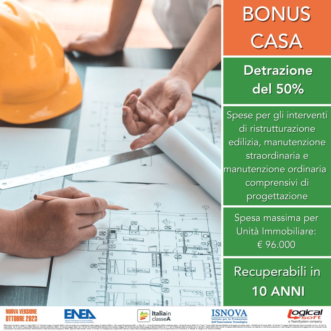 ℹ️ Sai che, se sei in procinto di #ristrutturare, potresti accedere al #BonusCasa? Si tratta di una #detrazione del 50% di alcune spese sostenute. ✅ Per saperne di più scarica il #poster riepilogativo aggiornato a #ottobre 2023 👇🏻
efficienzaenergetica.enea.it/vi-segnaliamo/…