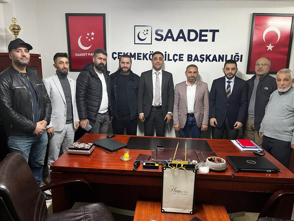 Umre ziyaretini gerçekleştiren Saadet partisi Çekmeköy İlçe başkanı Sn. <a href="/baki_polat/">Baki POLAT</a> beyi ziyaret ettik. Kendisi ve yönetimine teşekkür ederiz.<a href="/istgelecek/">Gelecek Partisi İstanbul</a> <a href="/Ahmet_Davutoglu/">Ahmet Davutoğlu</a> <a href="/isamesihsahin/">İsa Mesih Şahin</a> <a href="/dogandemir41/">Doğan Demir</a> <a href="/SelimTemurci/">Dr. Selim Temurci</a> <a href="/mehmetkugutr/">Mehmet Kuğu</a> <a href="/UguravniBasarir/">Uğur Avni BAŞARIR</a> <a href="/ufukyann/">Ufuk Yan</a> <a href="/alparslanberber/">Alparslan Berber</a>