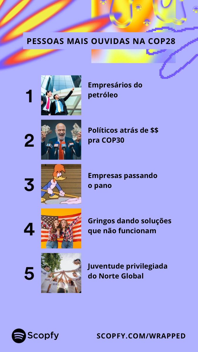 ENGAJAMUNDO's tweet photo. Aí galera! O que a gente mais escutou esse ano #EngajaNaCOP28 #COP28 https://t.co/vzcPbgzbDZ
