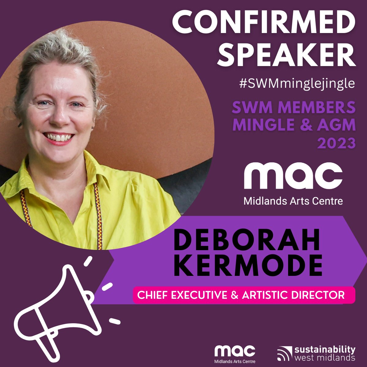 #SWMminglejingle| Speaker Announcement! We are thrilled to announce @DeborahKermode, as a speaker at the #SWMminglejingle on 05 Dec, at the MAC! 🗣️🥳 Deborah joined the @mac_birmingham in 2016, where she is Chief Executive and Artistic Director 🎭 ➡️ tinyurl.com/dmjmhnc6