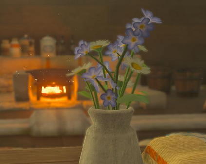 The flowers also appear in the Frog memory in Botw. in that memory