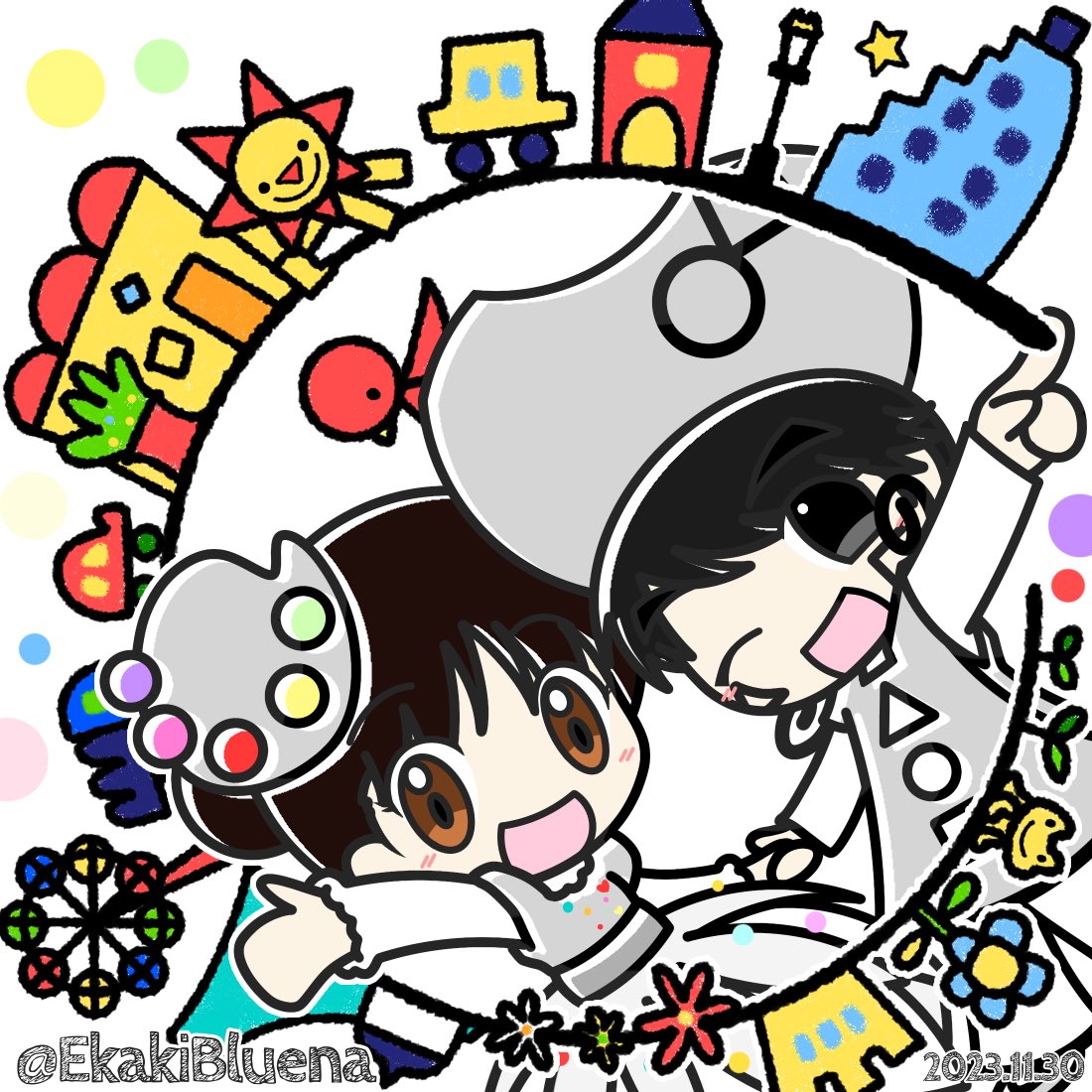 EkakiBluena's tweet photo. いっしょにつくったら ほら
せかいじゅうが うごきだしたよ！✏️🎨✨
#おかあさんといっしょ https://t.co/RAUesx4A09