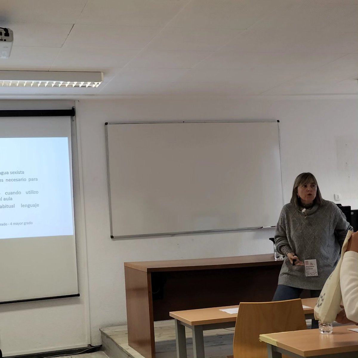 CongresoSEDLL23's tweet photo. Lezaun Beortegui y Romera: "Percepciones, actitudes y uso de lenguaje inclusivo en profesorado de lengua castellana y literatura de ESO y su relación con el programa de coeducación Skolae"
@SEDLL @UniversidadeUSC @UNavarra #congresosedll2023 https://t.co/9kVSuzdMmI