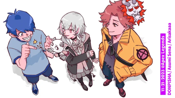3人のエペと～っても楽しかったです、のFA#3nsart #空澄絵 #Arisakaaa 