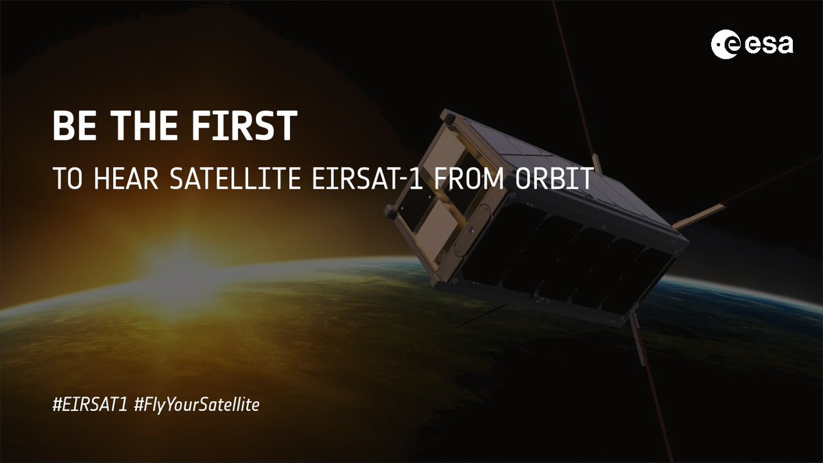 Calling all #radioamateurs! 📡📻

🇮🇪 🛰️ Ireland's first satellite @EIRSAT1, scheduled to launch tomorrow, will carry an amateur radio payload - and you can help listen to the first signs of activity from the satellite in orbit!

Join the competition here 👉esa.int/Education/Cube…