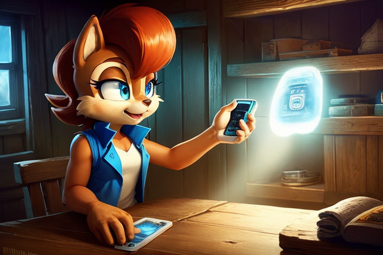 MrCiaran1's tweet photo. Sally Acorn planning her next move. 

Made with Stable diffusion.
Keep up the good work Sea3on.

@TeamSea3on #sallyacorn https://t.co/BfAF4os48a
