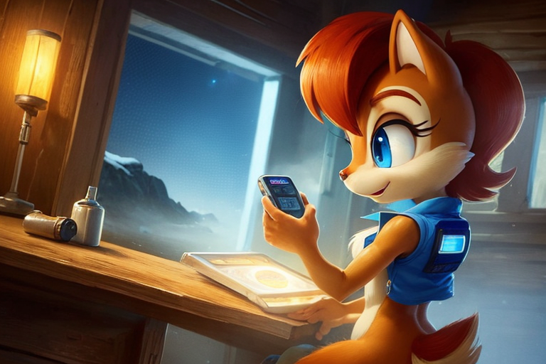 MrCiaran1's tweet photo. Sally Acorn planning her next move. 

Made with Stable diffusion.
Keep up the good work Sea3on.

@TeamSea3on #sallyacorn https://t.co/BfAF4os48a