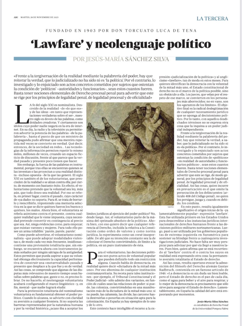 Muy recomendable “tercera” del Maestro Silva Sánchez.