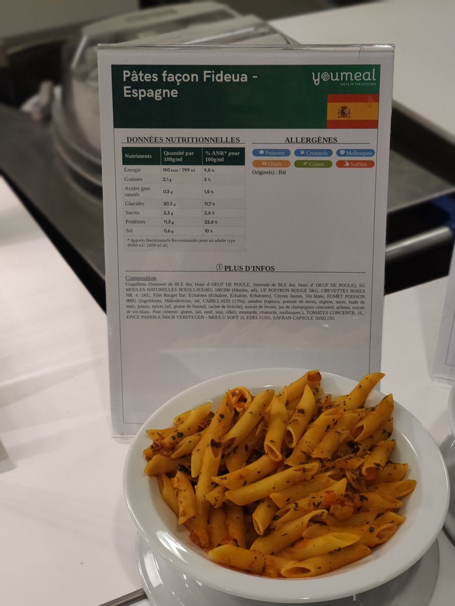 javieralbisu's tweet photo. La Unión Europea entra de lleno en el debate gastronómico español con un menú en la cantina del Consejo de la UE que incluye paella de tofu y macarrones de fideuá. https://t.co/qQRpg4hnvY