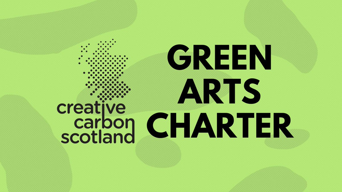 We’re thrilled to announce that we've signed the @CCScotland Green Arts Charter, a collaborative charter designed for and by cultural organisations within the Green Arts Initiative. Sign up!
#GreenArtsCharter #ClimateNeedsCulture #ClimateAction #GreenArtsInitative