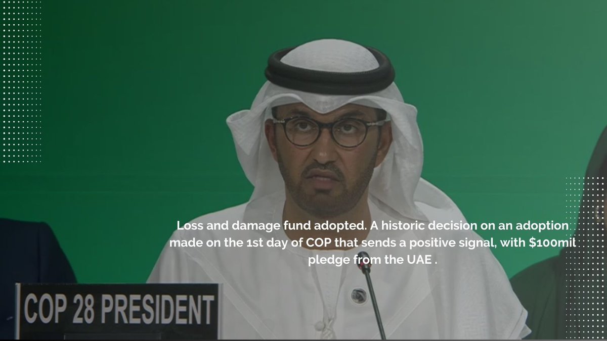 The #lossanddamage fund has been operationalised at #COP28, a "historic", moment, amid concerns that rich countries push for the worldbank to host the fund unfccc.int/event/ceremoni….