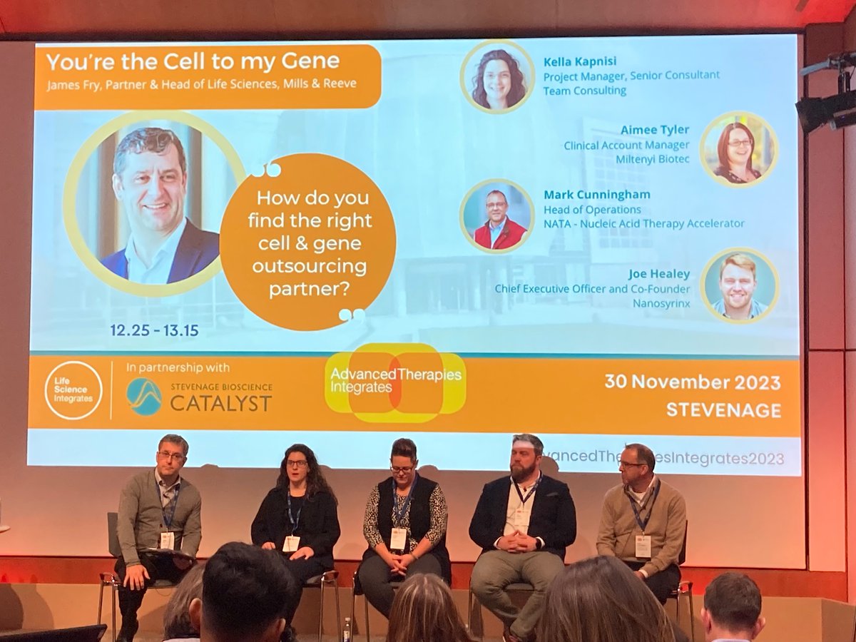 Sequence Law (@mrsequencelaw) on Twitter photo Building partnerships to support and speed up your product development journey. What’s important? Capability, culture (“culture eats strategy for lunch”), value. #ATMPs
#advancedtherapiesintegrates2023 @SteBioCat <a href="/LSIntegrates/">Life Science Integrates</a> Building partnerships to support and speed up your product development journey. What’s important? Capability, culture (“culture eats strategy for lunch”), value. #ATMPs
#advancedtherapiesintegrates2023 @SteBioCat <a href="/LSIntegrates/">Life Science Integrates</a>