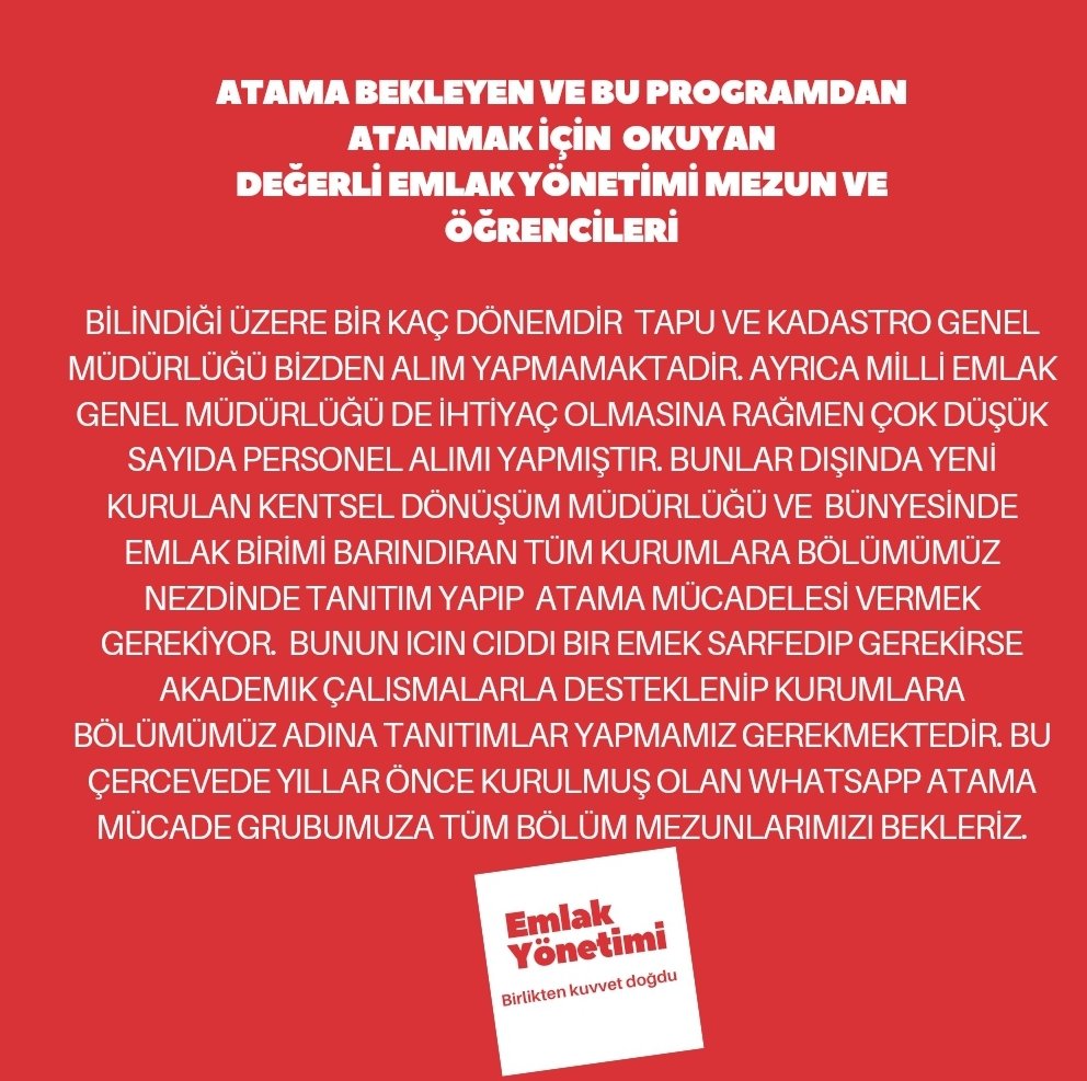 milliemlak_'s tweet photo. Atanmak için emlak yönetimi programını okuyan değerli arkadaşlara! 

#emlakyönetimi https://t.co/IGIYTYQgpm