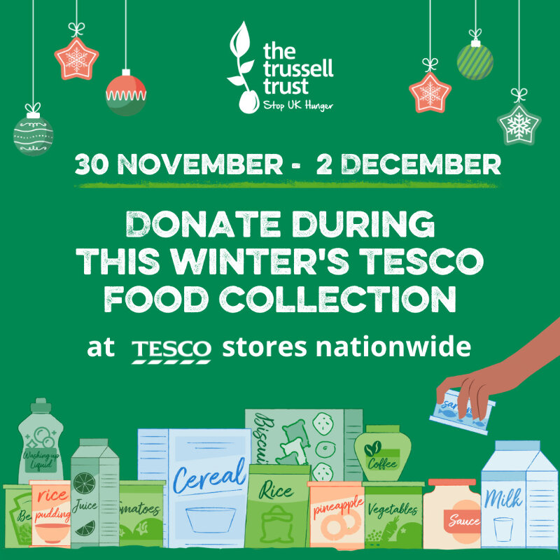 We will be in the Tesco Beverley store so do say hello. If you can donate, thank you!

Remember we are a registered #localcharity who work with Trussell Trust to help people across East Yorkshire.