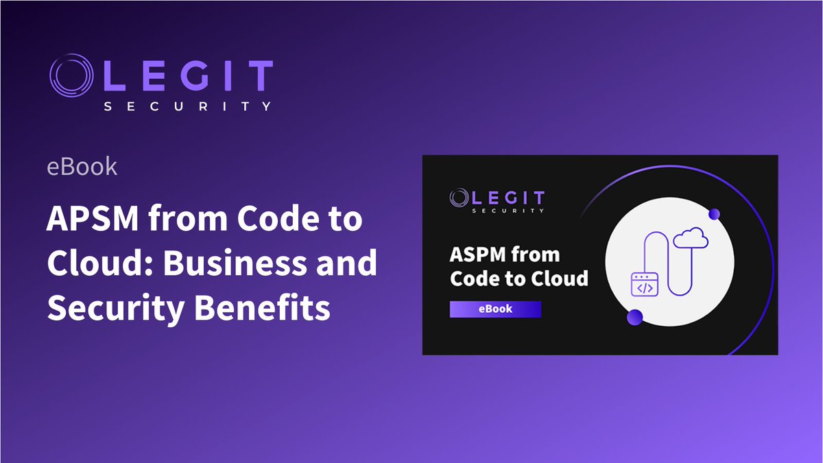 ASPM is the future of #AppSec! Download our eBook to learn about the benefits of Application Security Posture Management (#ASPM) and how you can implement it in 5 easy steps. hubs.li/Q02btFwF0  #codetocloud