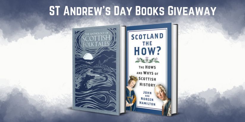 To celebrate #StAndrewsDay for the patron Saint of #Scotland. 👑 

We're giving away a #bookbundle of 'Scotland the How?' & 'The Anthology of Scottish Folk Tales'. Simply follow us and repost to enter. #Giveaway ends on the 2nd of #December at 12pm GMT. UK only! 📖 📘 #Scotland
