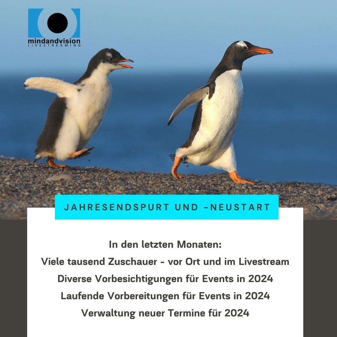 mindandvisionTV's tweet photo. Bist Du auch sowohl im Endspurt für 2023 als auch in den Planungen für 2024? Die erste Jahreshälfte 2024 bringt uns auch schon wieder quer durch die ganze Republik. Wir lieben unseren Job 🙏 💪
.
.
#mindandvision https://t.co/3MawuUJjqX