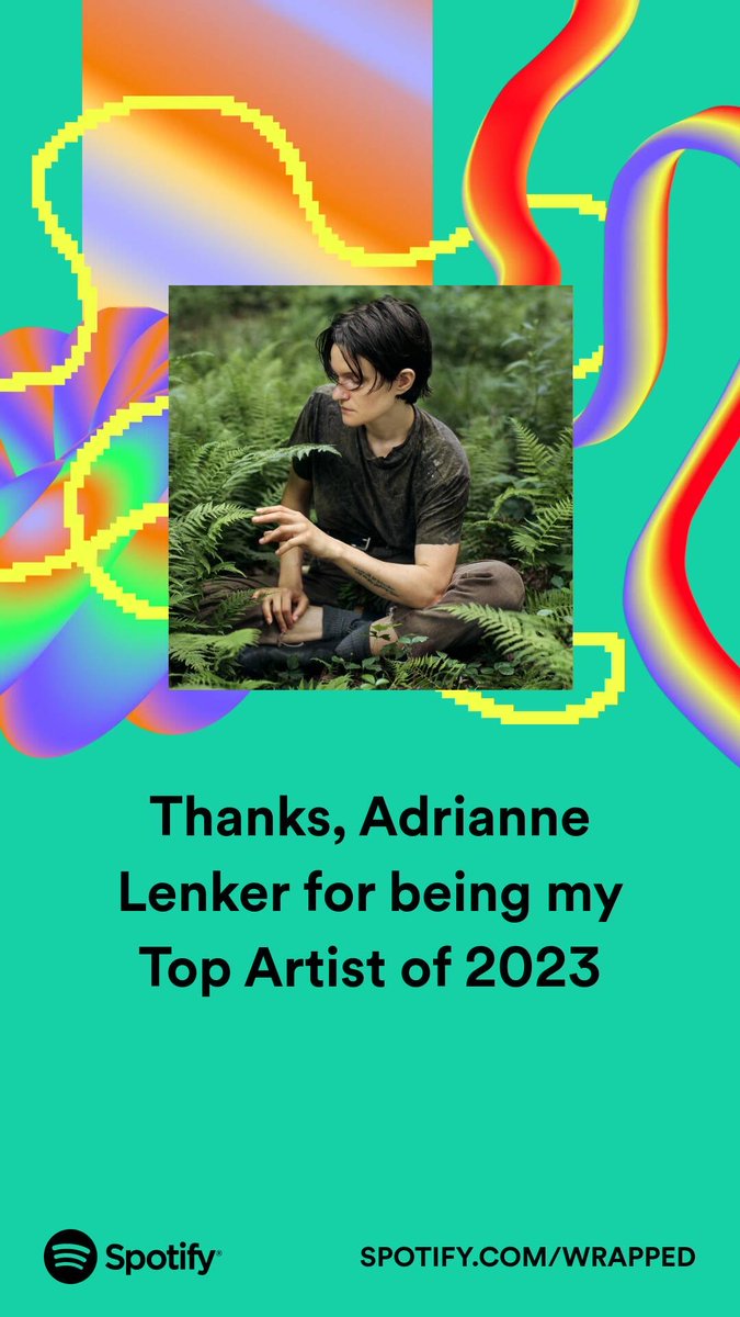 Giving thanks to Adrianne Lenker for all the music. This year I couldn't stop listening to Steamboat. ⁦<a href="/AdrianneLenker/">adrianne lenker</a>⁩ #SpotifyWrapped   open.spotify.com/artist/4aKWmkW…