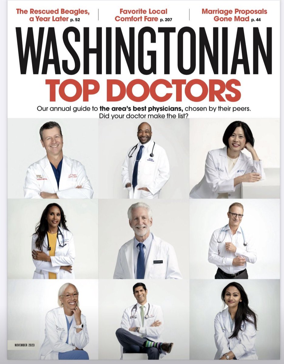 Honored to be named as a @washingtonian magazine Top Doc for Cardiology! #DMV #Cardiology #PedsCards #PatientsFirst