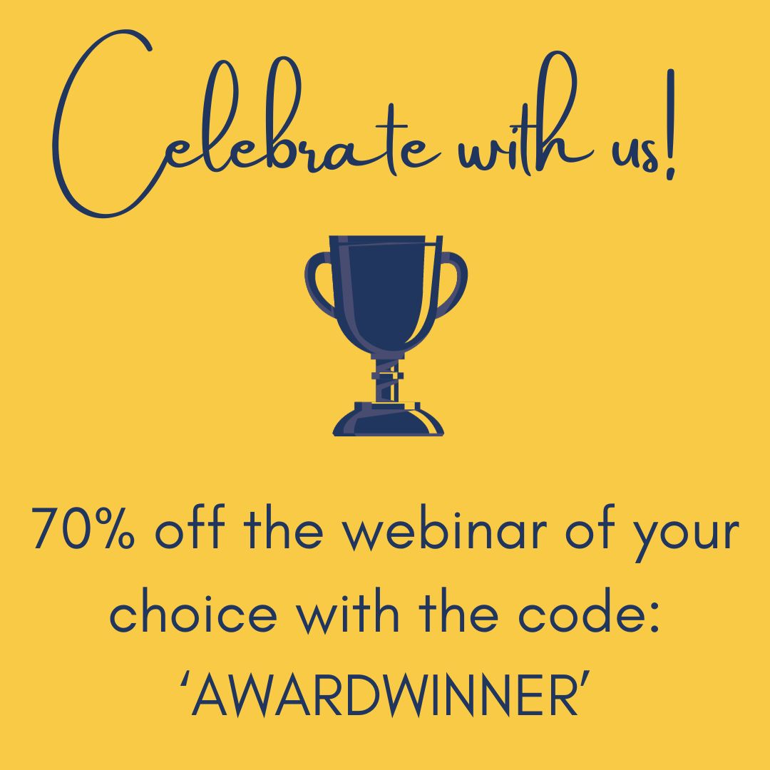 FLComs's tweet photo. To celebrate our win at the @LTAwards for our Blended Learning #ACST course, we're offering a huge 70% off our webinars for the first 100 people to use the code AWARDWINNER at checkout. Sign up here! https://t.co/x1PStgTBdy #ACST #BLACST #ESCT #BLECST #Webinar #NHSEd #MedEd https://t.co/ObRmrITiqr