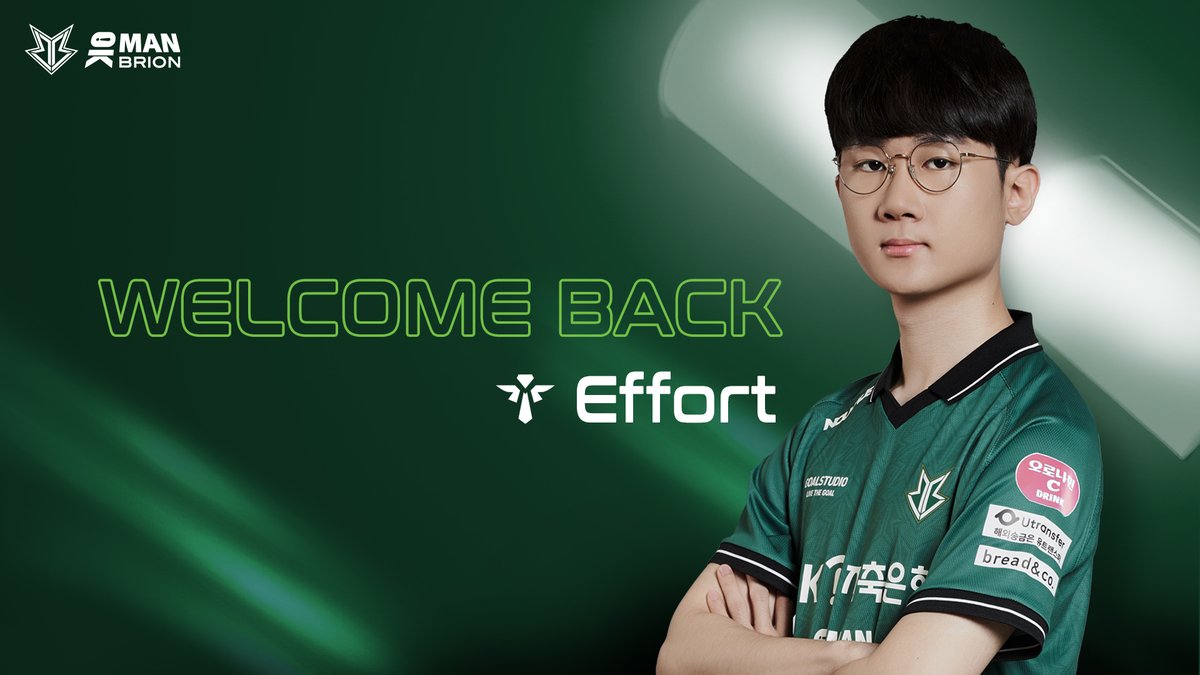 Brionesports's tweet photo. [#BRO Announcement: Welcome Back]

We're pleased to announce that Lee "Effort" Sang-ho be joining our SPT. Please cheer him on so he can break through the limits and head higher.

#BRION https://t.co/RuzGG0ONPe
