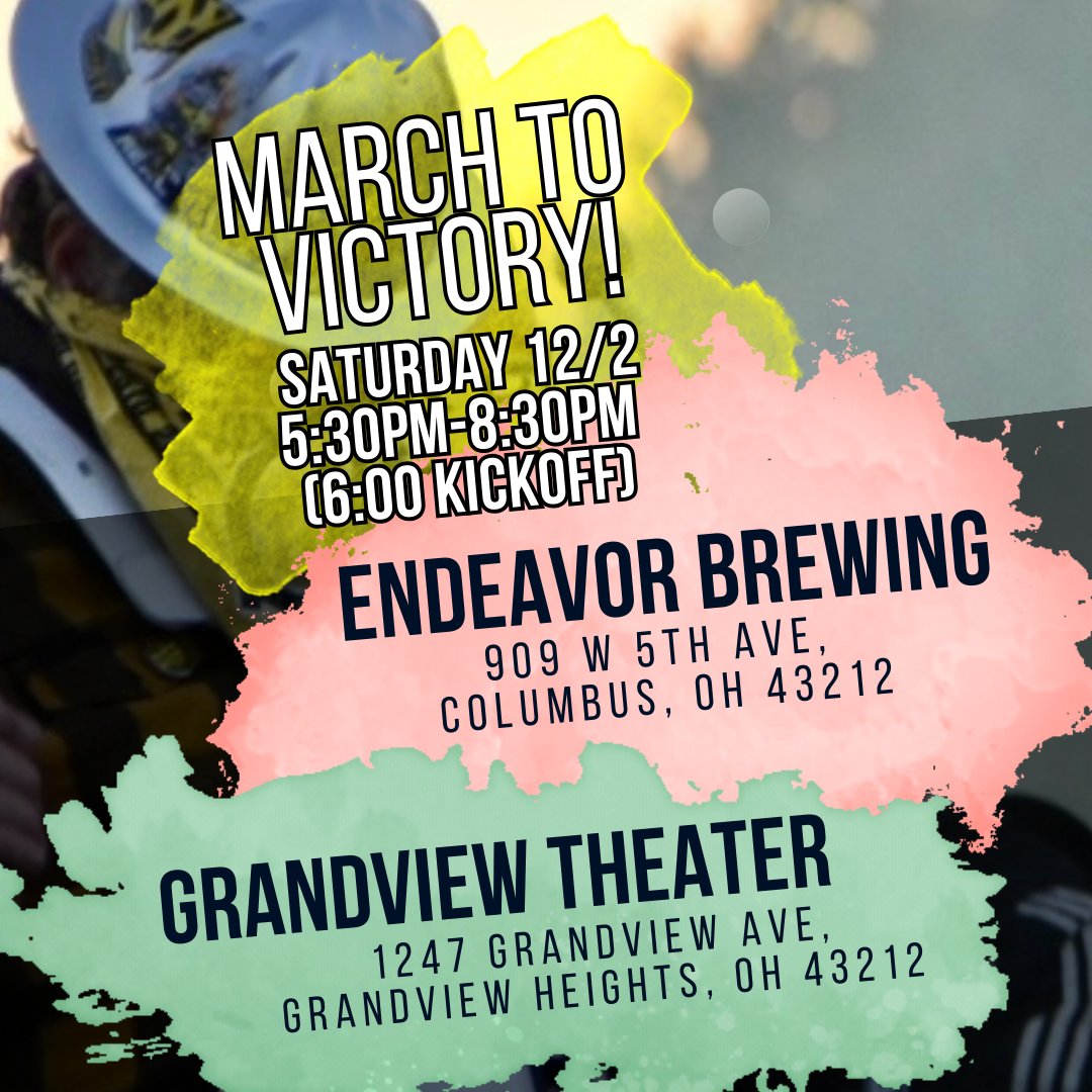 Join the Nordecke at a watch party on Saturday! We'll be at Endeavor and Grandview Theater! 

#Crew96 | #VamosColumbus | #HellisReal