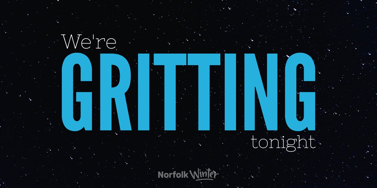 Temperatures are staying low so we'll be out gritting again tonight. Our teams will be out across the county, starting from 6pm: if you're out and about take care - find tips to stay safe at orlo.uk/norfolk_winter… #NorfolkWinter