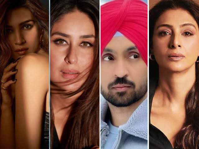 #KareenaKapoorKhan an icon with 20 years of success, shines in OTT debut #JaaneJaan. 
Now gearing up for #TheCrew, a comedy-heist with #Tabu #KritiSanon #DiljitDosanjh and #KapilSharma.
Also, watch out for #VeereDiWedding2 and her fiery return in #SinghamAgain.  #RohitShettyFilm