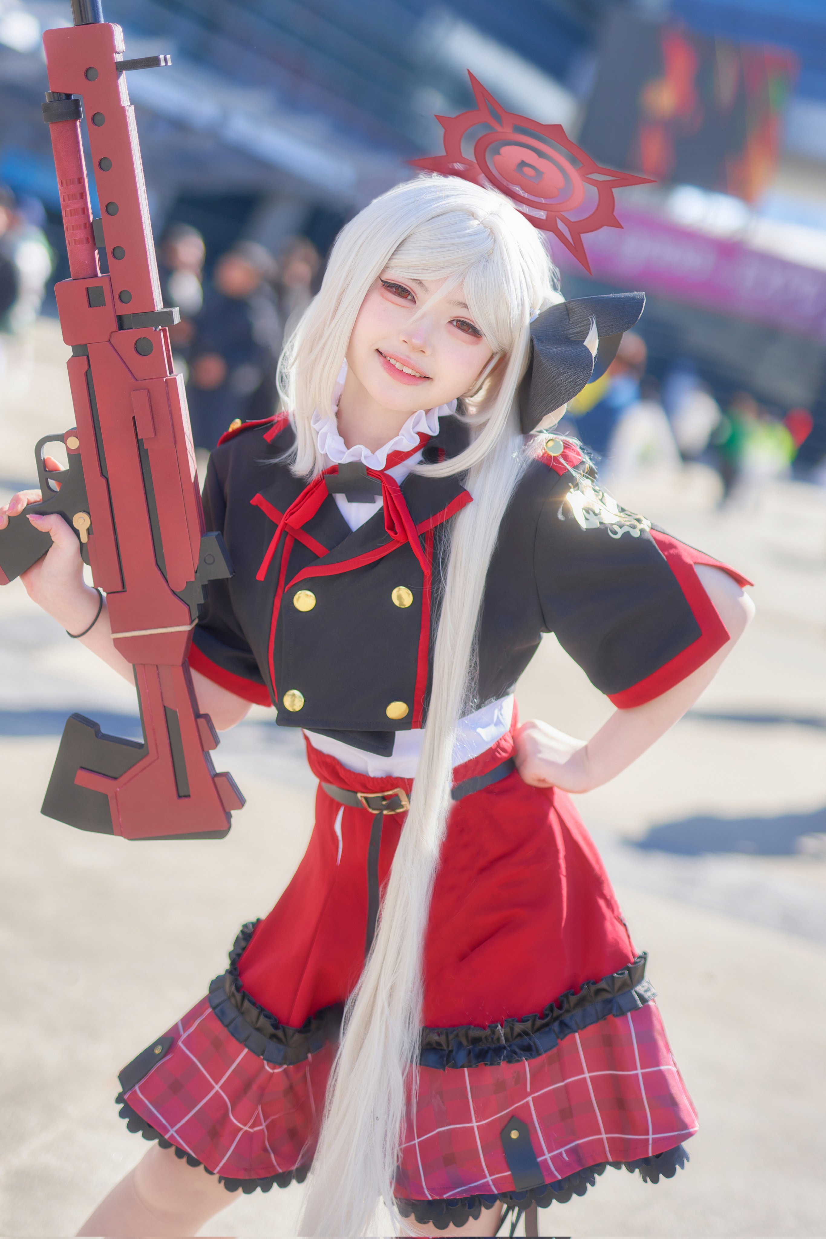 ブルーアーカイブ-Blue Archive- 浅黄ムツキ コスプレウィッグ