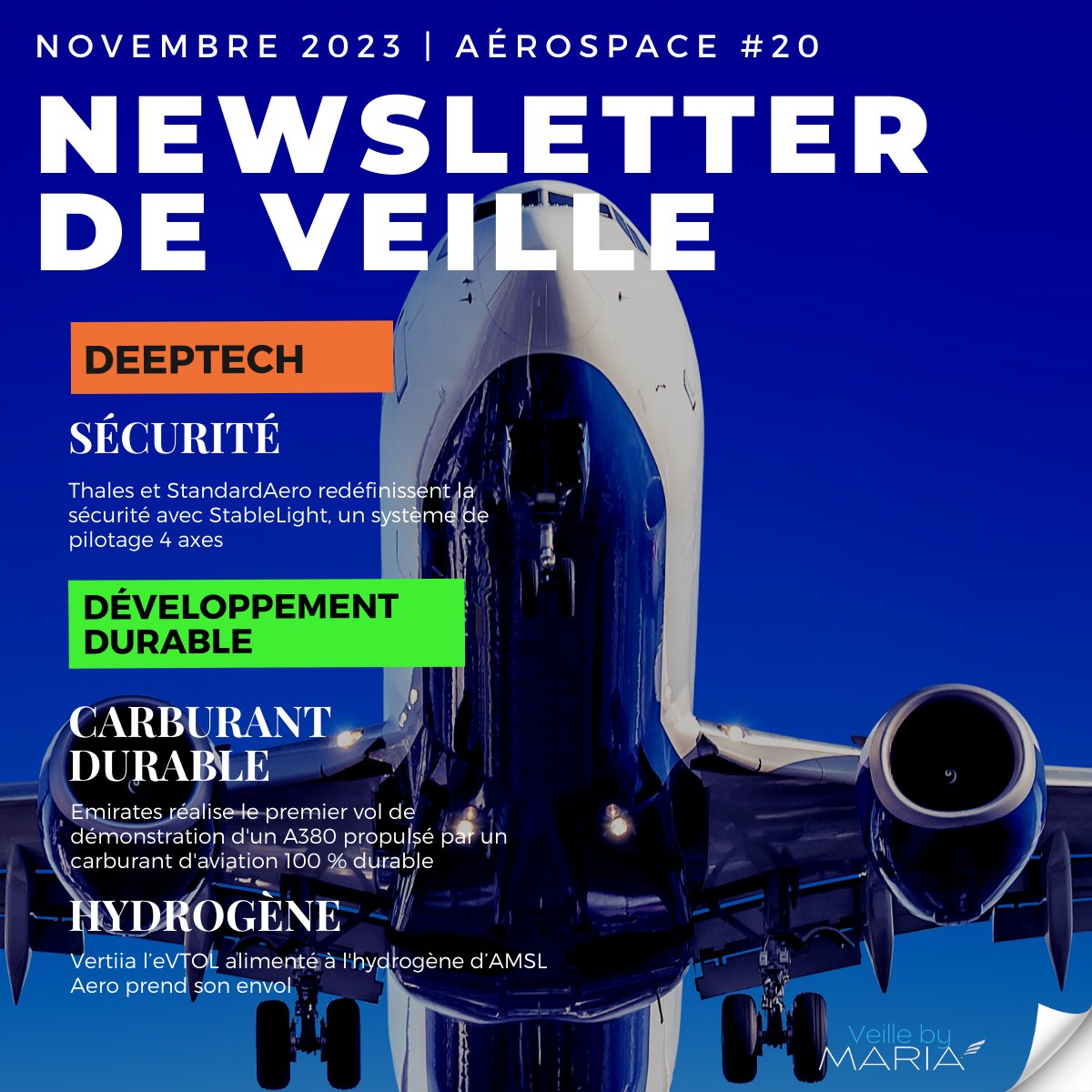 ConseilMaria's tweet photo. La #veille by MARIA vous partage sa sélection d'actualités du secteur #aerospace.

Accédez gratuitement à la version intégrale de notre dernière newsletter mensuelle 👉🏻 https://t.co/XCCv6GFoZI https://t.co/0cK7vG6usc