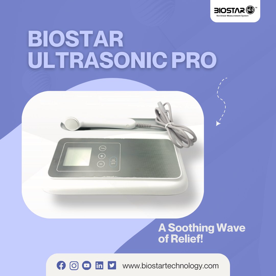 nlstechnology's tweet photo. Biostar Ultrasonic Pro is a high-quality device that uses special sound waves to help your body heal, reduce pain, and make you feel better. It's like a glimpse into the future of feeling great!  
For more information, visit https://t.co/qQdRk5avRL 

#biostarnls #ultrasonicpro https://t.co/bSfgjTe4Im