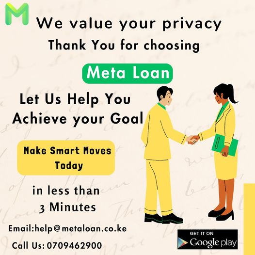 metaloankenya's tweet photo. When You Want it, You Get it. Get Cash Now, Get Money Tomorrow. Money Loan Got You Covered.
....#simps #letRuto #Nuruokanga #WelcomeToHell #AbelMutua #Rollsroyce #KICC #Referendum #christinashusho https://t.co/0yr0QIrvhO
