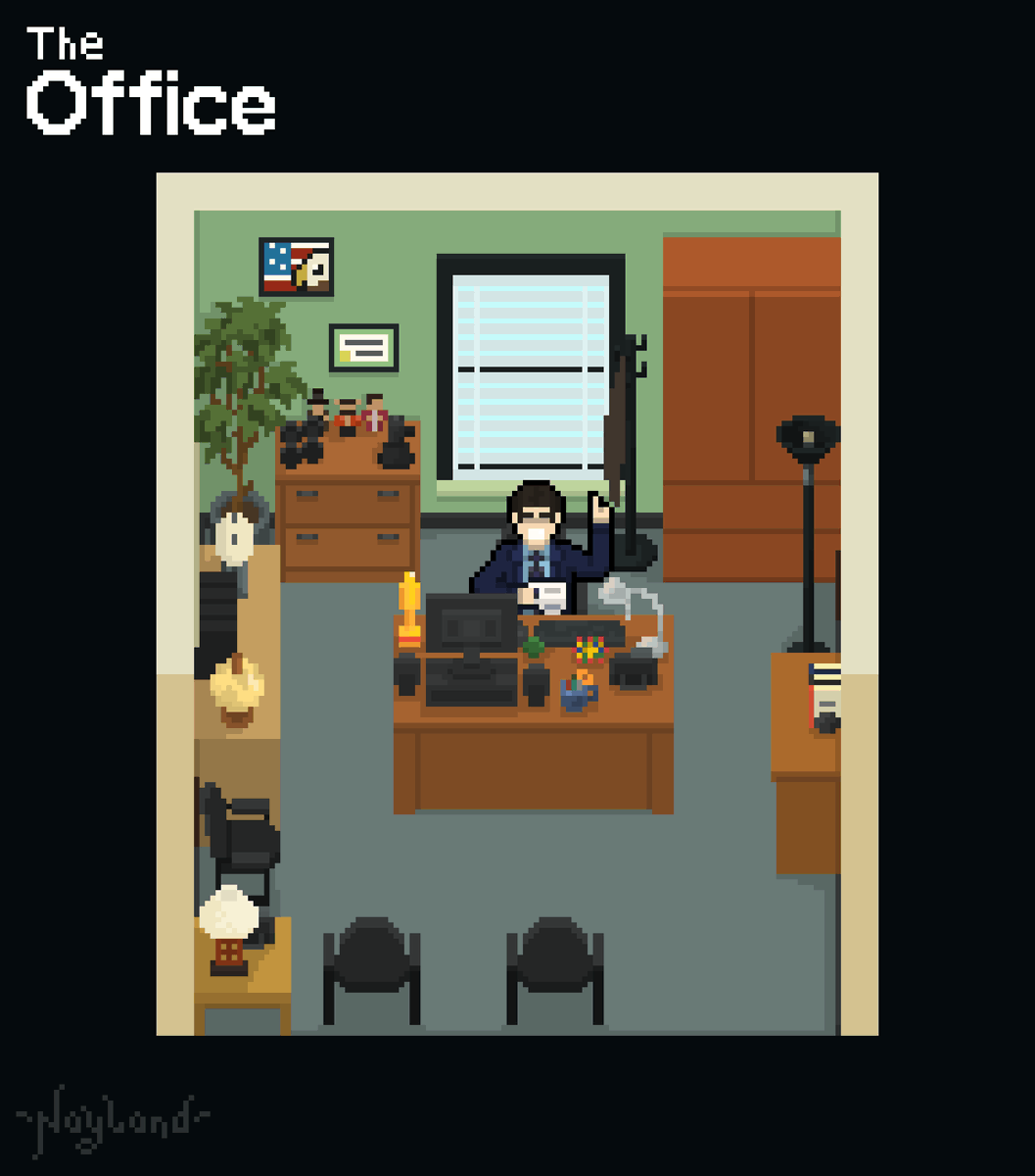 📺Serial "The Office" 
Michael Scott's cabinet
<a href="/theofficetv/">The Office on Peacock</a> #TheOffice #pixelart #ドット絵