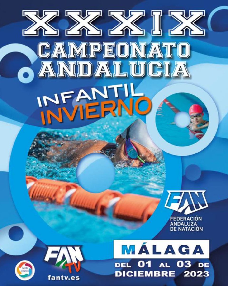 Llega el Campeonato de Andalucía Infantil de Invierno, tendrá lugar en Inacua Málaga del 1 al 3 de Diciembre y se dan cita más de 300 nadadores de 51 clubes de Andalucía. ¡Doce de nuestros atletas representarán con orgullo los colores del Club Kronos Mijas! 💜🖤🏊‍♂️🏊‍♀️