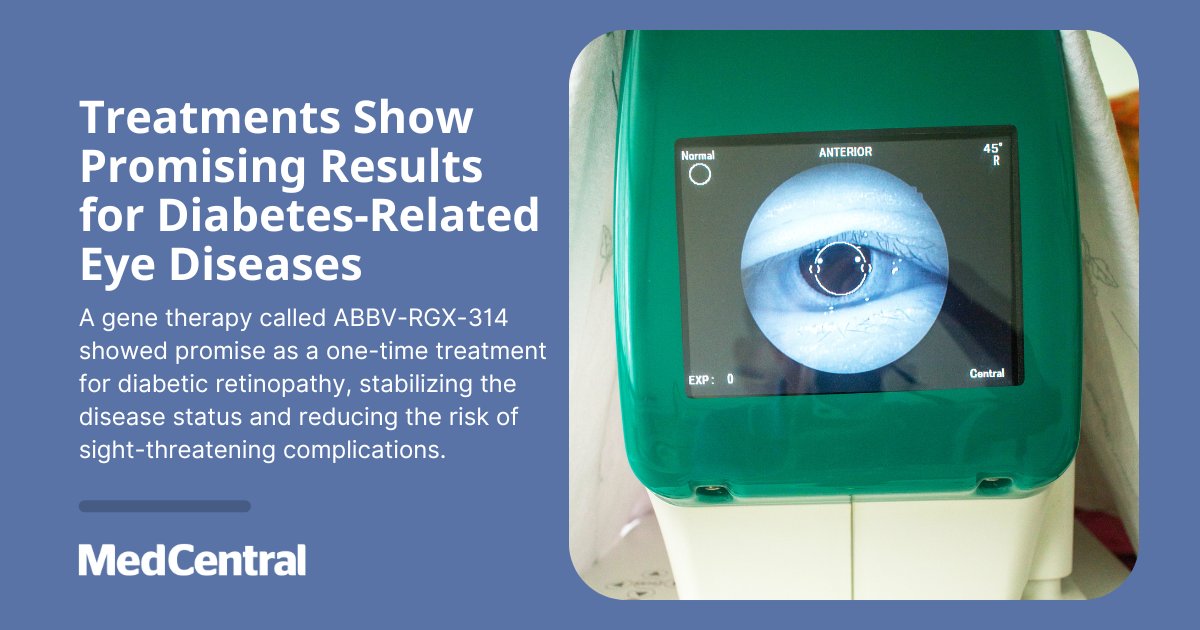 Tarcocimab tedromer showed positive results in improving #diabeticretinopathy in the GLOW study, achieving at least a two-step improvement in the DRSS score and reducing the risk of vision-threatening complications. bit.ly/47DY5ay #ophthamology #MedED #MedTwitter
