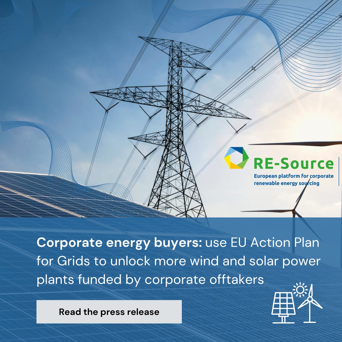 💡 It's time for action on #electricity grids! 🚀We welcome the @EU_Commission #EUGridActionPlan. Now we need quick action to implement the plan & remove the grids bottleneck to speed up the integration of #RenewableEnergy. 👉 Read more - tinyurl.com/326r6d9j #Energy #PPAs